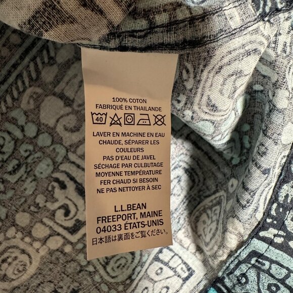 L.L. Bean Shirt Men Size XL Classic Fit Short Sleeve 100% Cotton Single Pocket - Picture 7 of 10